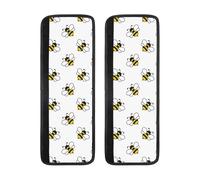 Cartoon Bee Lot de 2 housses de poignée de porte de réfrigérateur antidérapantes et réglables pour lave-vaisselle, four, cuisine