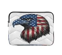 Cartoon Bird Pochette zippée sur le dessus pour ordinateur portable Bleu | Housse légère pour ordinateur portable pour étudiants pendant les journées de campus, taille L