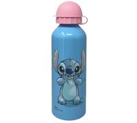 CARTOON Bouteille d'eau en aluminium pour enfant 500 ml avec bec (Stitch, rose)