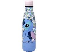 CARTOON Bouteille isotherme en acier inoxydable avec bouchon dévissable, bouteille isotherme en acier inoxydable pour enfants, 500 ml (Stitch, rose)