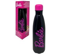 CARTOON Bouteille isotherme en acier inoxydable avec bouchon dévissable, bouteille isotherme en acier inoxydable pour enfants garçons, 500 ml (Barbie, noir)