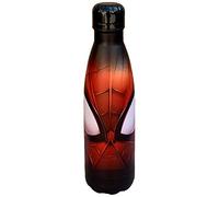 CARTOON Bouteille isotherme en acier inoxydable avec bouchon dévissable, gourde isotherme en acier inoxydable pour enfants et adolescents, 500 ml (Spiderman, noir)
