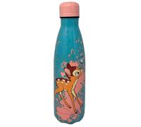 CARTOON Bouteille isotherme en acier inoxydable avec bouchon dévissable, gourde isotherme en acier inoxydable pour enfants, 500 ml (Bambi, rose)