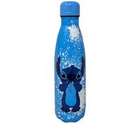 CARTOON Bouteille isotherme en acier inoxydable avec bouchon dévissable, gourde isotherme en acier inoxydable pour enfants, 500 ml (Stitch, bleu clair)