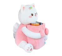 Cartoon Buddy Box - Car Tissue Holder | 2 in 1 Cute Organizer with Hidden Trash Can, Compact Storage & Easy Access for Auto Interior, Center Console and Road Trip Needs