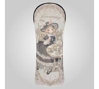 Cartoon Bunny Anime Girl Ensemble de housses de club de golf en cuir de qualité supérieure avec numéros interchangeables pour conducteur bois de parcours hybride