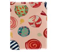 Cartoon Candy Couverture de livre remplaçable en cuir PU réutilisable Convient pour les ordinateurs portables de 148 x 210 mm