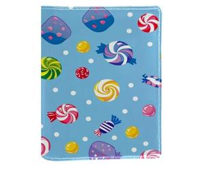Cartoon Candy Couverture de livre remplaçable en cuir PU réutilisable Convient pour les ordinateurs portables de 148 x 210 mm