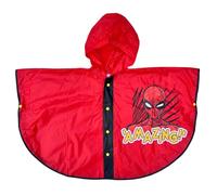 CARTOON Cape de pluie Spiderman Marvel imperméable pour enfants coupe-vent, rouge, 5-6 ans