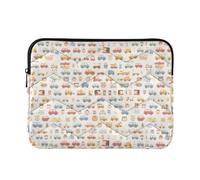Cartoon Cars Collection Étui pour ordinateur portable Mignon Notebook Poches d'ordinateur 13" 14" Voyage d'affaires Travail