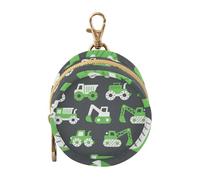 Cartoon Cars Dark and Green Baby Girl Tétine Case Portable Wallet Coin Bag, Neutral Baby Items