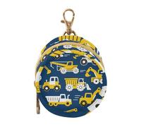 Cartoon Cars Véhicule Bleu Foncé et Jaune Bébé Garçon Porte-Tétine Porte-monnaie Portable Porte-monnaie Porte-Clés Accessoires de Voyage