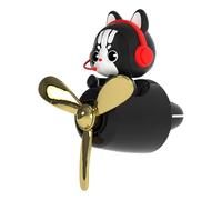 Cartoon Cat Pilot Car Air Freshener, Automotive Fragrance Diffuser, 4.33x3.03x2.76 Inches Decorative Cute Aromatherapy, Air Outlet Freshener for Most Vehicles, Odor Eliminator