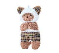 Cartoon Cat Plush Toy - 10cm Interactive Magnetic Paws Ornament, Funny Comfort Decoration | For Kids Adults Living Room Bedroom Office Car Couch Nursery Display Use, Plush Cat Toy, Soothing Stuffed