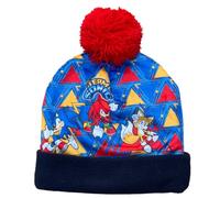 CARTOON Chapeau d'hiver avec PON Pom Sonic Casquette pour enfants avec impression, multicolore, 54