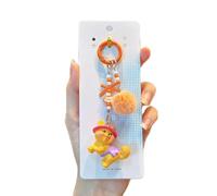 Cartoon chiot porte-clés, porte-clé de cordon de téléphone perlé mignon, joli petit chien téléphone Mobile chaîne pendentif, accessoire cadeau