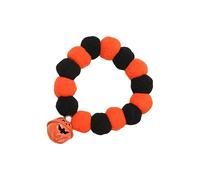 Cartoon citrouille collier ras du cou pour chien élégant pompon petit et grand collier pour animaux de compagnie photo accessoires collier de chien