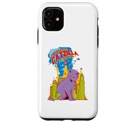 Cartoon Comics Cat The Catzilla Kitten Funny Meme Cat Lovers Coque pour iPhone 11