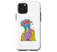 Cartoon Comics Cat The Catzilla Kitten Funny Meme Cat Lovers Coque pour iPhone 11 Pro