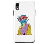 Cartoon Comics Cat The Catzilla Kitten Funny Meme Cat Lovers Coque pour iPhone XR