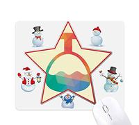 Cartoon Cone Bottle Chemistry Pattern Christmas Snowman Family Star Mouse Pad