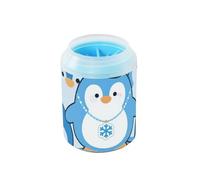 Cartoon Cute Penguin Blue Réutilisable Pet Foot Cleaner with Soft Massage Brush Feet Bathing Brush for Medium to Large Dogs