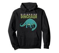 Cartoon Diplodocus Dinosaure Jurassic Animal Lover Cute Dino Sweat à Capuche
