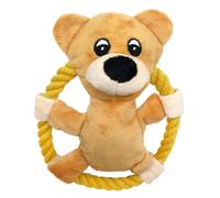 Cartoon Dog Rope Chew Toy, Tug Of War Training Accessory With Squeaker