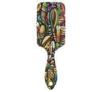 Cartoon Doodles Of Australia Peigne 3D démêlant, peigne antistatique, brosse à cheveux moderne