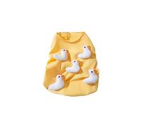 Cartoon Duck Dog Gilet pour Toutes Les Tailles Pullor en Coton Doux pour Le Printemps Intérieur/Extérieur Utilisez Une Robe De Chien Tissé À Quatre Voies