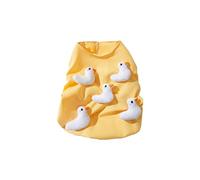 Cartoon Duck Dog Gilet pour Toutes Les Tailles Pullor en Coton Doux pour Le Printemps Intérieur/Extérieur Utilisez Une Robe De Chien Tissé À Quatre Voies