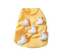 Cartoon Duck Dog Gilet pour Toutes Les Tailles Pullor en Coton Doux pour Le Printemps Intérieur/Extérieur Utilisez Une Robe De Chien Tissé À Quatre Voies
