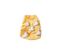 Cartoon Duck Dog Gilet pour Toutes Les Tailles Pullor en Coton Doux pour Le Printemps Intérieur/Extérieur Utilisez Une Robe De Chien Tissé À Quatre Voies