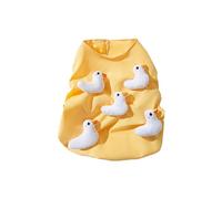 Cartoon Duck Dog Gilet pour Toutes Les Tailles Pullor en Coton Doux pour Le Printemps Intérieur/Extérieur Utilisez Une Robe De Chien Tissé À Quatre Voies