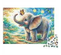 Cartoon Elephant Puzzles Coloré, Cosmic Tree Amusant & Casse-tête 1000 Pièces Puzzle pour Adultes Puzzle 1000 Pièces Puzzle 1000 Pièces pour Adultes Défi