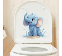 Cartoon Elephant Stickers muraux imperméables pour salle de bain carrelage WC PVC Peel et décalcomanies pour cuisine verre métal