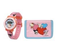 CARTOON Ensemble de montre numérique enfants + portefeuille coordonné sangle réglable 19,5 cm affichage 3 cm porte-monnaie compact idée cadeau enfant accessoires école loisirs