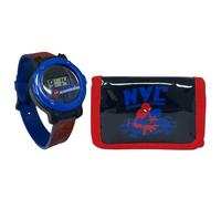 CARTOON Ensemble de montre numérique enfants + portefeuille coordonné sangle réglable 19,5 cm affichage 3 cm porte-monnaie compact idée cadeau enfant accessoires école loisirs