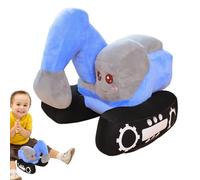 Cartoon Excavator Plush Toy - 10 Inch Stuffed Vehicle Doll, Cuddly Yellow Truck Cushion, Ultra Soft Decorative Pillow | Durable Stitching with Premium Material for Children todlers Nursery Display