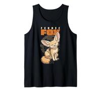 Cartoon Fennec Fox Race Animal Lover Cute Foxes Débardeur