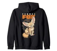 Cartoon Fennec Fox Race Animal Lover Cute Foxes Sweat à Capuche