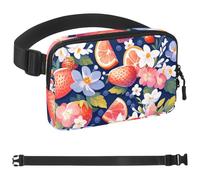 Cartoon Fruit-1234 Sac banane à bandoulière pour homme et femme, sac de ceinture pour voyage, marche, course, randonnée, cyclisme, multicolore, 4 x 23 x 15 cm, multicolore, 1.5x9.0x5.9in/4x23x15cm