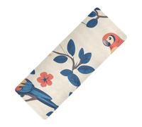 Cartoon Funny Macaw Neutral imprimé tapis de yoga pliable en caoutchouc naturel antidérapant épais 1 mm avec sac de yoga tapete para ejercicio 180,3 x 66 cm pour chaud