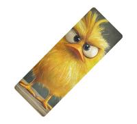 Cartoon Funny Pet Chicken Inquisitive imprimé tapis de yoga naturel antidérapant en caoutchouc naturel, épais 1 mm avec tapis de yoga tapete para ejercicio 180,3 x 66 cm pour l'exercice