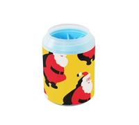 Cartoon Funny Santa Clause Brosse de nettoyage réutilisable en silicone souple pour animaux de compagnie