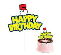 Cartoon GâTeau Toppers, Décoration de Gâteau d'Anniversaire de Dessin Animé, Happy Birthday Cake Toppers, Décoration de Gâteau à Thème, pour Fête Anniversaire Enfants (5)