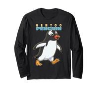 Cartoon Gentoo Race Pingouin Animal Lover Cute Pingouins Manche Longue