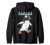 Cartoon Gentoo Race Pingouin Animal Lover Cute Pingouins Sweat à Capuche
