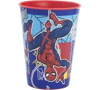 CARTOON Gobelet en plastique réutilisable pour enfants 260 ml sans BPA (Spiderman (1))