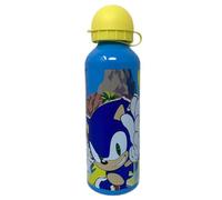 CARTOON Gourde en aluminium Sonic bouteille avec tétine pour enfants de 500 ml